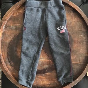 USPA Toddler Boys Gray Joggers 3T
